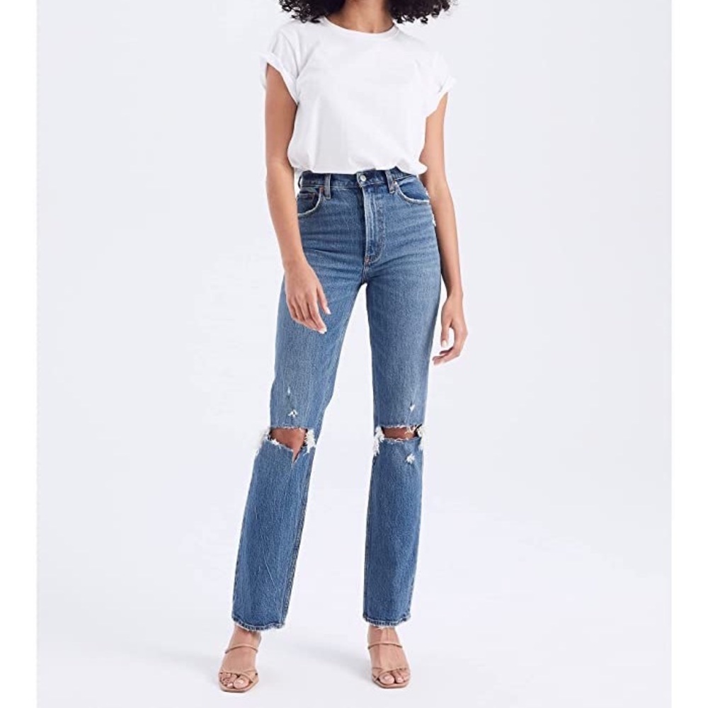 A&F The 90’s Straight Ultra High Rise Jeans